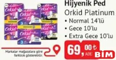 ORKİD PLATİNUM HİJYENİK PED